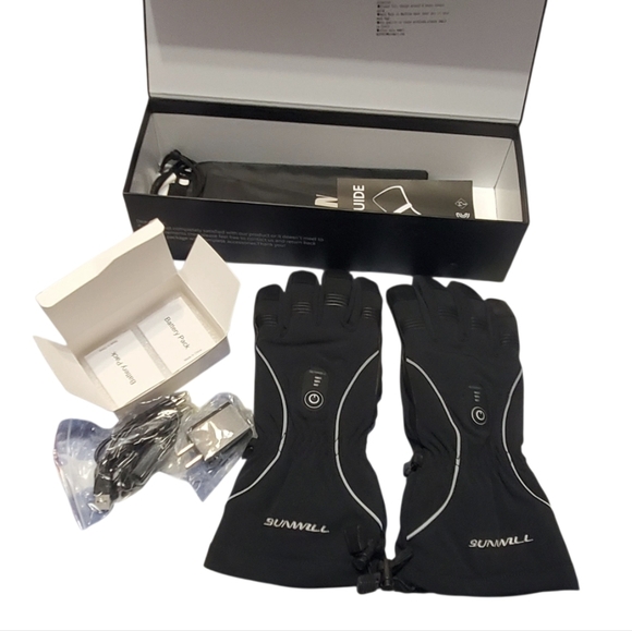 New Sunwill Intelligent Heating Rechargeable Heated Winter Gloves Unisex Men L - Picture 1 of 10